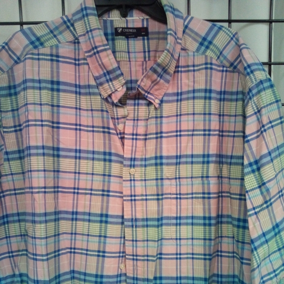 Daniel Cremieux Classics Men's 4XT Pink Blue Green Plaid S/S Button Up - Picture 3 of 5